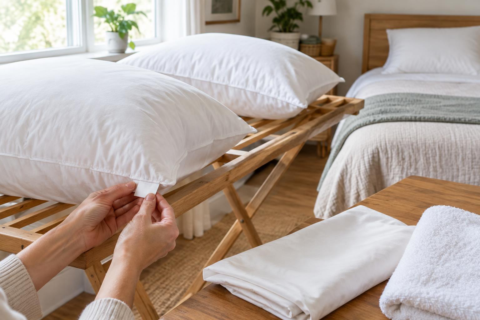 How to Clean and Dry Bed Pillows by Fill Type