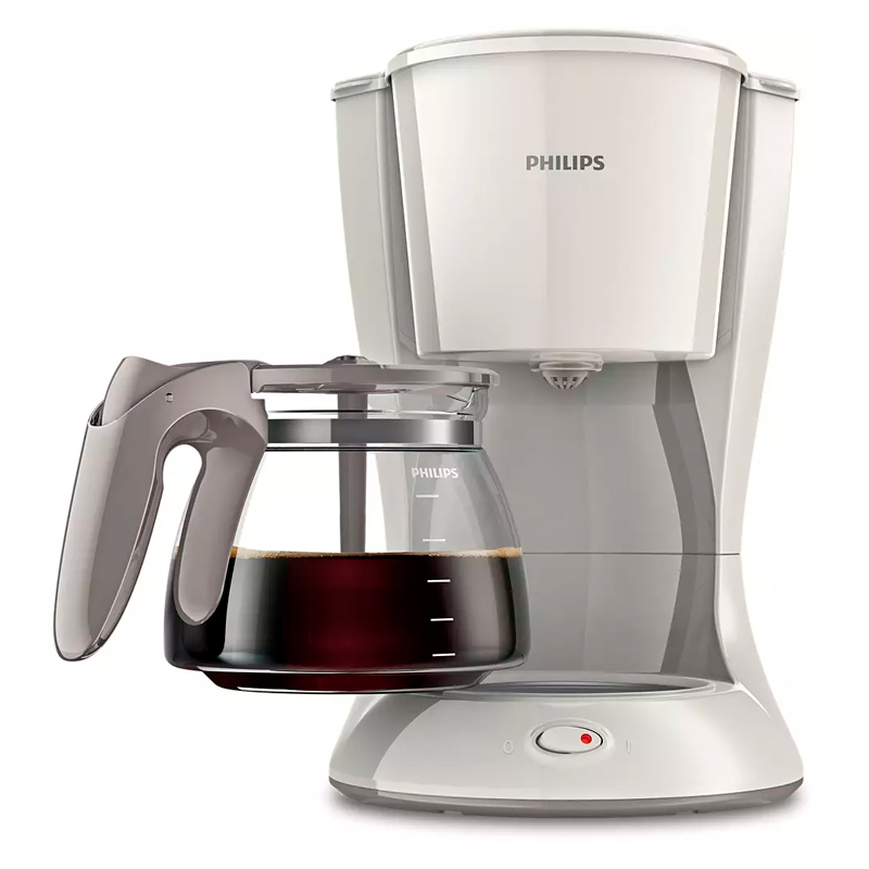 Cafetera, Blanca, 1.2, Litros, Jarra, Vidrio, Filtro, Lavable, Philips, HD7461/00.