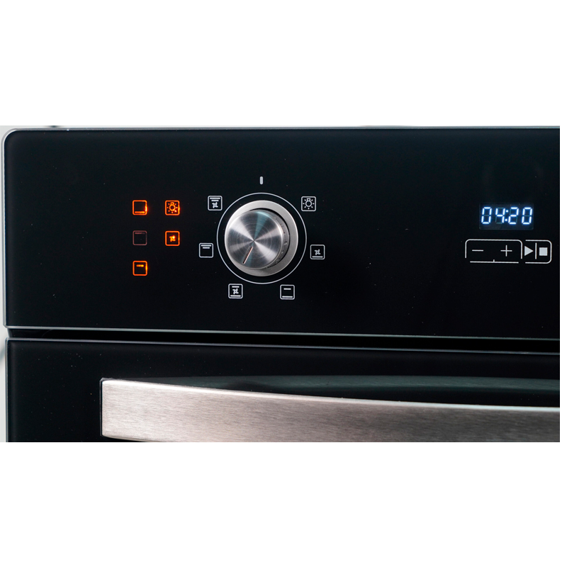 Horno, hornos, eléctrico, electricos, de, empotrar, empotrable, empotrables, Florencia, Black, Silver, Triple, Cristal, Termostato, Timer, FL-7867-E.