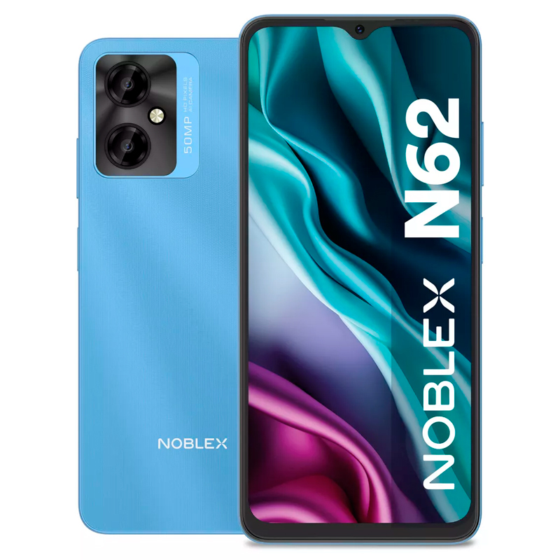 celular, celulares, smartphone, smartphones, telefono, telefonos, noblex, n62, 4gb, memoria, ram, 64gb, almacenamiento, 50mpx, camara, dual sim, azul, N62-AZUL.