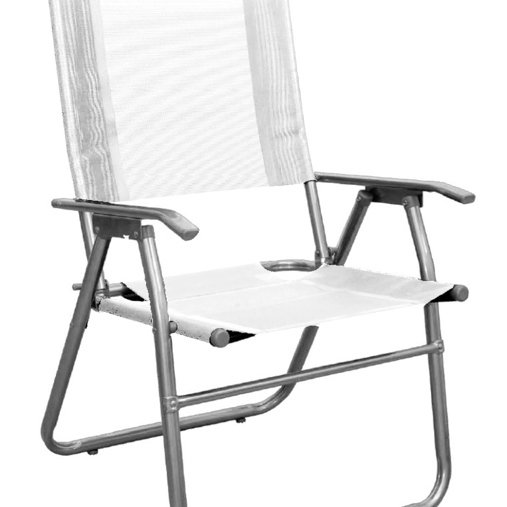 reposera, reposeras, sillon, sillones, de playa, playa, de jardín, para playa, para jardin, descansar, respaldo, alto, coversol, de caño, caño, blanco, blanca, CA-10009-BLANCA, 10009.