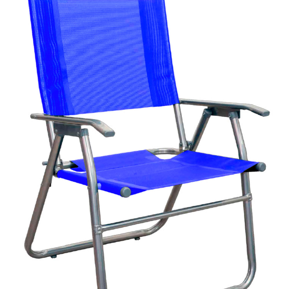 reposera, reposeras, sillon, sillones, de playa, playa, de jardín, para playa, para jardin, descansar, respaldo, alto, coversol, de caño, caño, azul, CA-10009-AZUL, 10009.