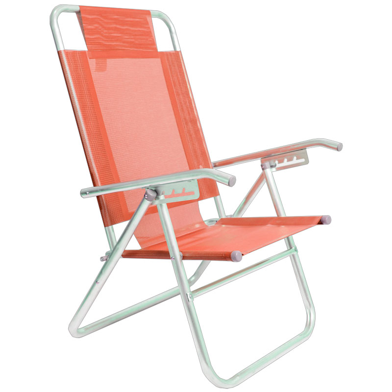 reposera, reposeras, sillon, sillones, de playa, para playa, playera, playeras, playero, playeros, descansar, respladar, alto, alta, color, naranja, caño, caños, aluminio, 80017, AL-80017-NARANJ.